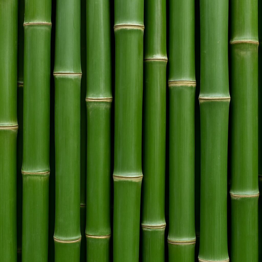 Close-up of green bamboo stalks