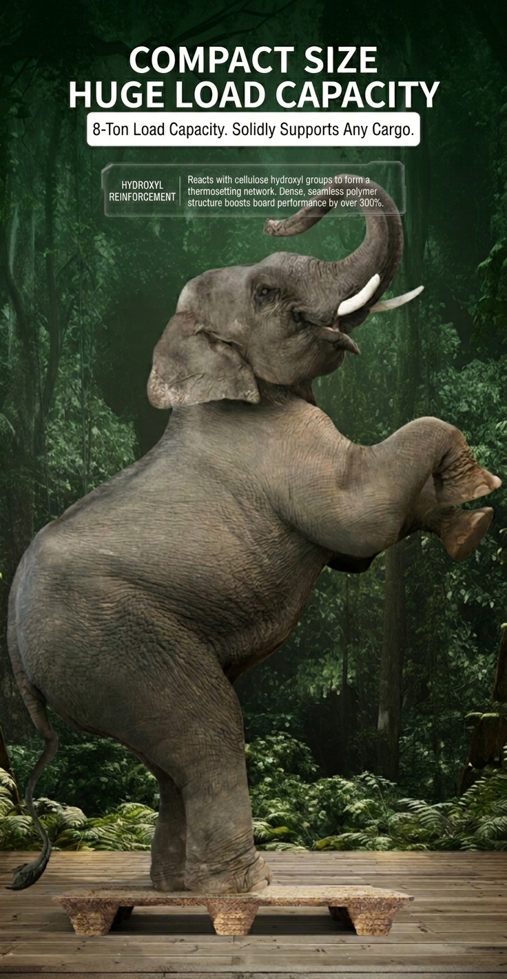 High load capacity molded wood pallet for heavy cargo, export shipping and warehouse logistics