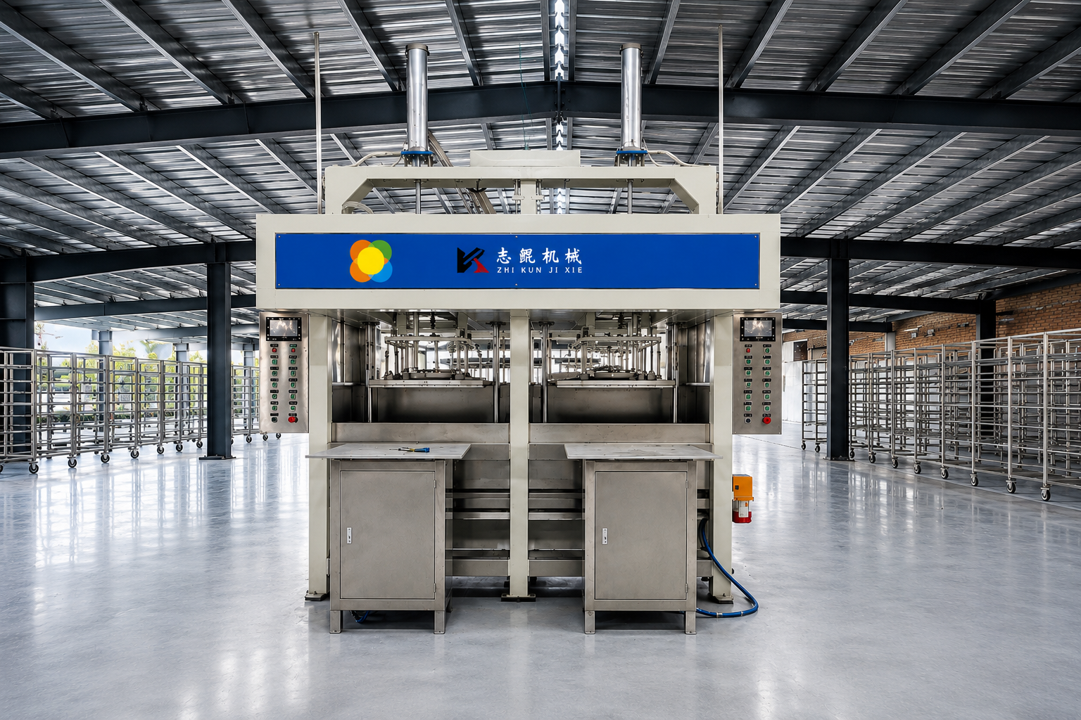 Molded pulp hot press forming machine for custom fiber packaging production